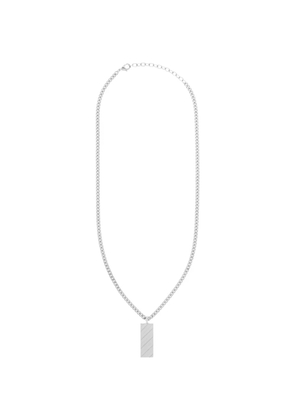 Off-White curb-chain pendant necklace - Silver