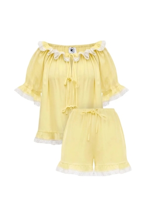 Sleeper Romantica lace-trim pajamas - Yellow