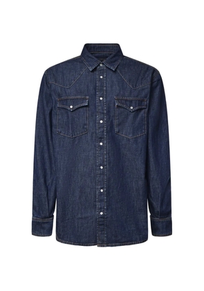 DONDUP western-yoke chest-pocket shirt - Blue