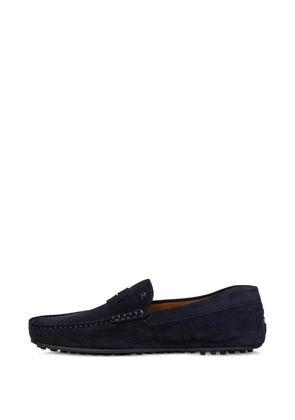 Hackett London Driver Saddle suede loafers - Blue