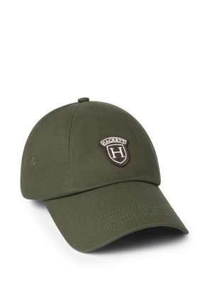 Hackett London Peaks badge twill baseball cap - Green