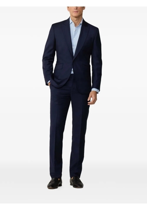 Hackett London peak-lapel twill suit - Blue