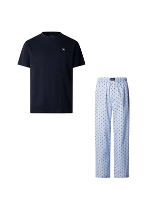 Hackett London Icon-print cotton underwear set - Blue