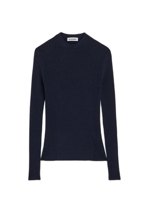 Jil Sander ribbed-knit lightweight sweater - Blue