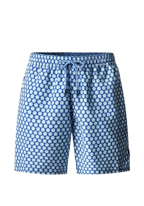 Hackett London seashell-print drawstring swim shorts - Blue