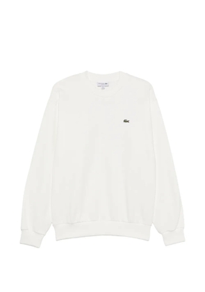 Lacoste logo-patch sweatshirt - White