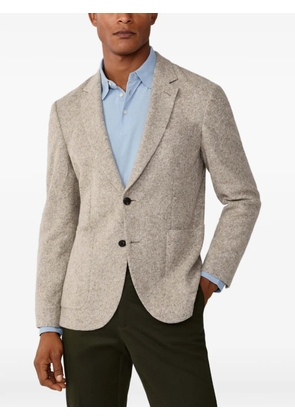 Hackett London single-breasted blazer - Neutrals
