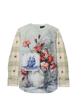 Prada printed cotton shirt - Neutrals