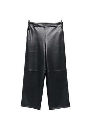 'S Max Mara Amati faux-leather cropped palazzo pants - Blue
