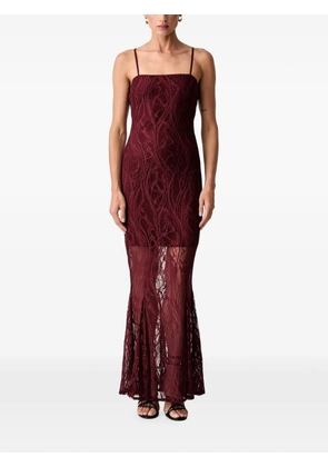 GUESS USA lace-overlay spaghetti-strap dress - Red