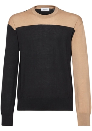 Ferragamo colour-block cashmere jumper - Neutrals