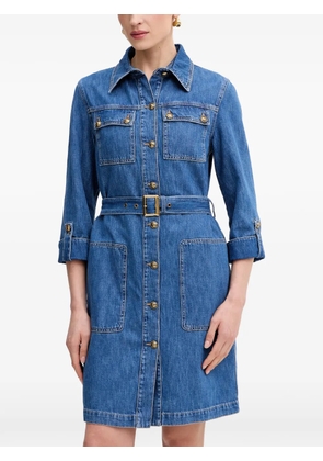 LUISA SPAGNOLI Passeto belted mini dress - Blue