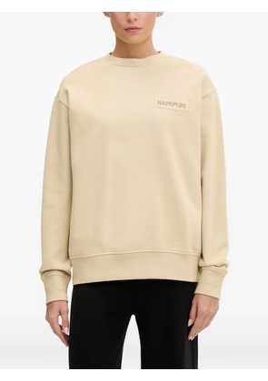 Napapijri Clarao logo-patch sweatshirt - Neutrals