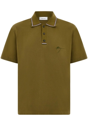 Ferragamo short sleeved polo - Green