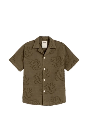 OAS Company Cuba embroidered short-sleeve shirt - Green