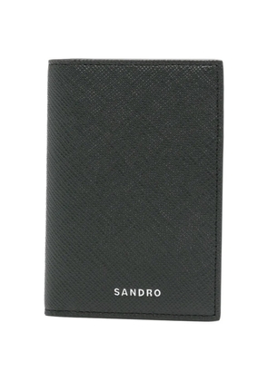 SANDRO logo-print cardholder - Black