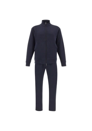 Paul & Shark logo-embroidered zip-up tracksuit - Blue