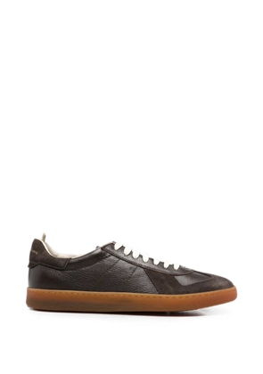 Officine Creative Militia panelled sneakers - Brown