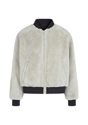 Karl Lagerfeld Jeans reversible faux-fur bomber jacket - Neutrals