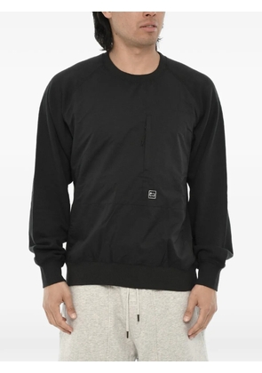 Woolrich zip-pocket crew-neck sweater - Black