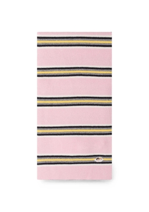 Fiorucci angel-patch striped scarf - Pink
