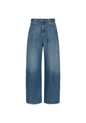 Weekend Max Mara Madia belted wide-leg jeans - Blue