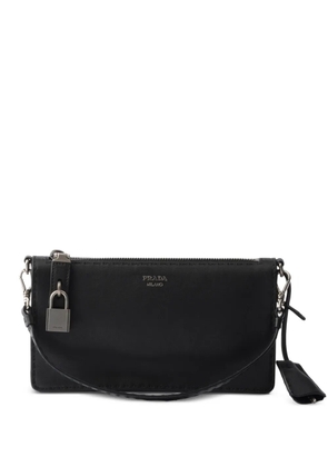 Prada antiqued leather pouch - Black