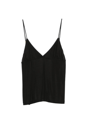 Saint Laurent V-neck chain-link tank top - Black