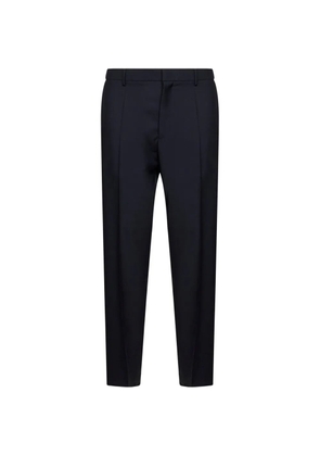 Jil Sander pressed-crease tapered trousers - Blue