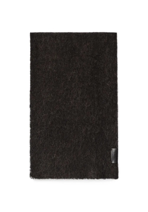 LEMAIRE fluffy scarf in alpaca wool blend - Brown