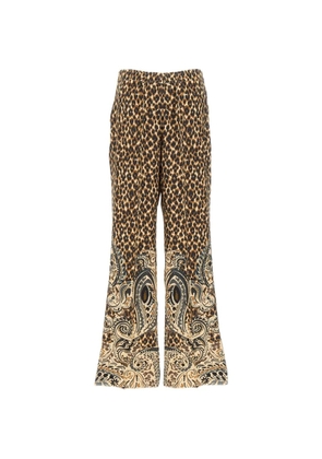 ETRO leopard-print trousers - Brown