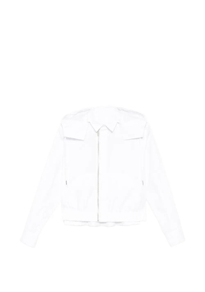 sacai hooded panelled jacket - White