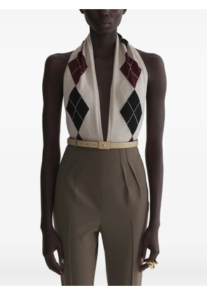 Mugler cashmere argile bodysuit - Neutrals