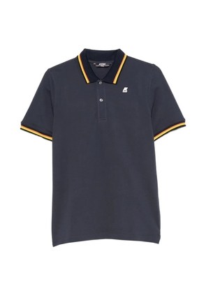 K-Way logo-patch polo shirt - Blue