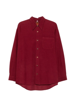 Romeo Gigli Pre-Owned 2000s corduroy chest-pocket shirt - Red