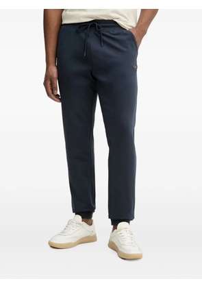 Aeronautica Militare logo-embroidered drawstring track pants - Blue