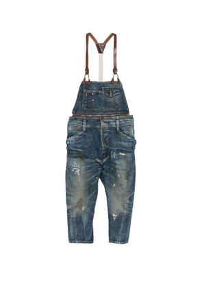 DSQUARED2 2000s distressed-finish trousers - Blue