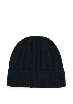 Vanisè ribbed-knit cashmere beanie hat - Blue