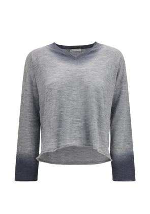 MIRROR IN THE SKY Indra gradient-effect cashmere sweater - Grey