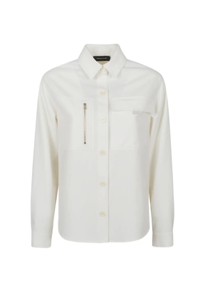 Fabiana Filippi zip-pocket flap-pocket shirt - White