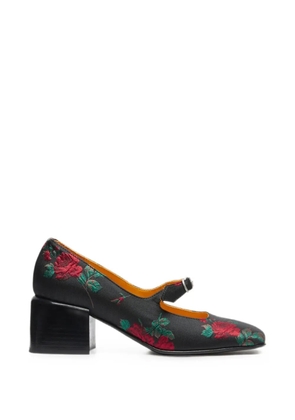 LILI CURIA Ginger floral-jacquard pumps - Black