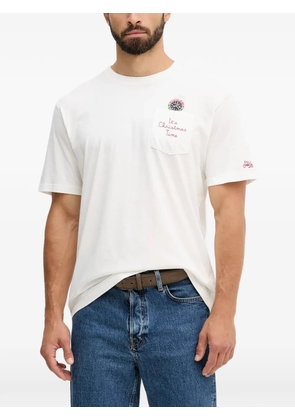 MC2 Saint Barth embroidered-pocket T-shirt - White