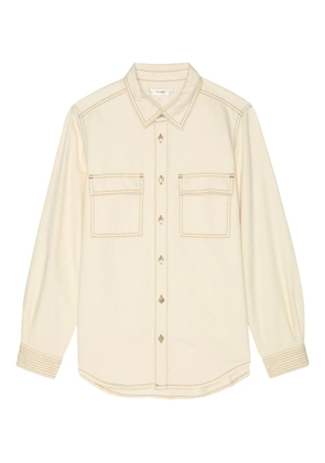 FRAME contrast-stitching shirt - Neutrals