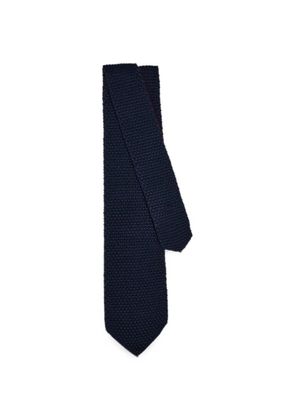 Ferragamo silk and cashmere tie - Infinite Inspirations - Blue