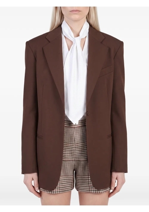 Federica Tosi single-breasted loose-fit blazer - Brown
