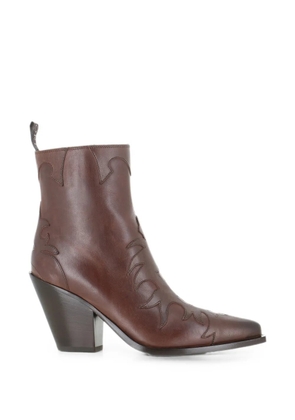 Sartore western-style leather ankle-boots - Brown