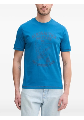 Aeronautica Militare logo-print short-sleeve T-shirt - Blue