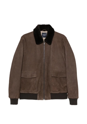 Barba suede coat - Brown