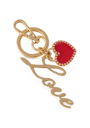 Love Moschino heart-charm keyring - Gold