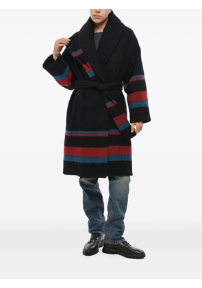 Bacon Dada striped quilted coat - Black